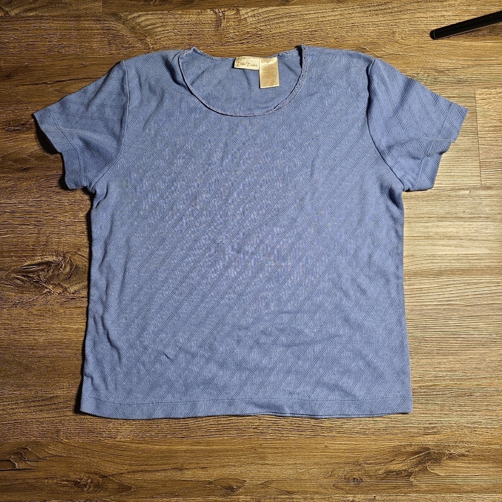 Bobbie Brooks Womens Short Sleeve Blue T‎ Shirt Medium